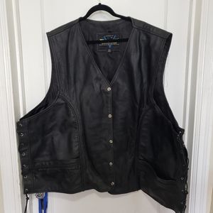 Men's Leather Vest